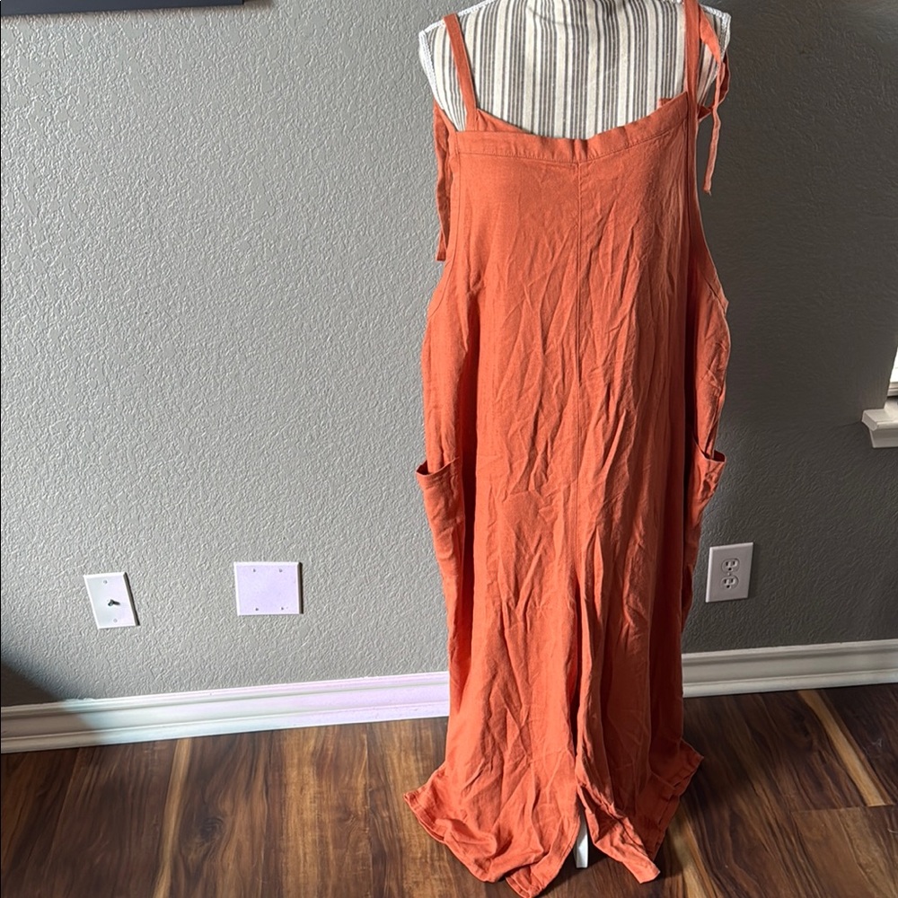 Orange Spaghetti Strap romper for Casual Occasions